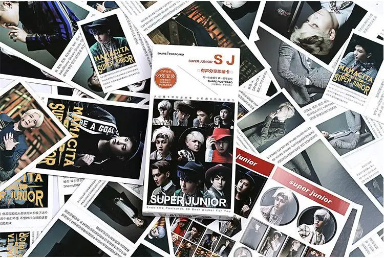 Kpop 2018 последний официальный супер junior 90 коллекционные открытки фотографии k-pop SJ