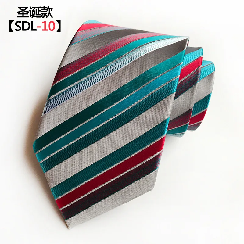 Classic Christmas Style Multicolor Striped Tie Holiday Atmosphere | Аксессуары для одежды