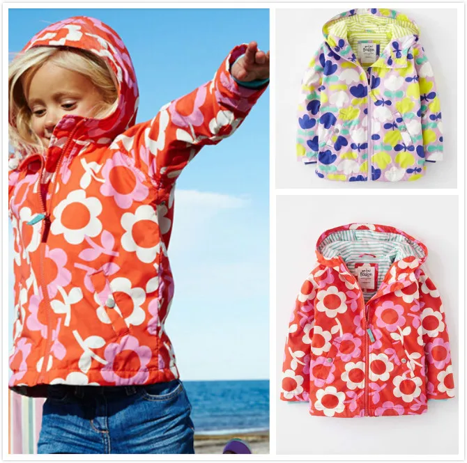 Children's clothing spring and autumn for mini female child print trench outerwear jacket outdoor | Детская одежда и обувь