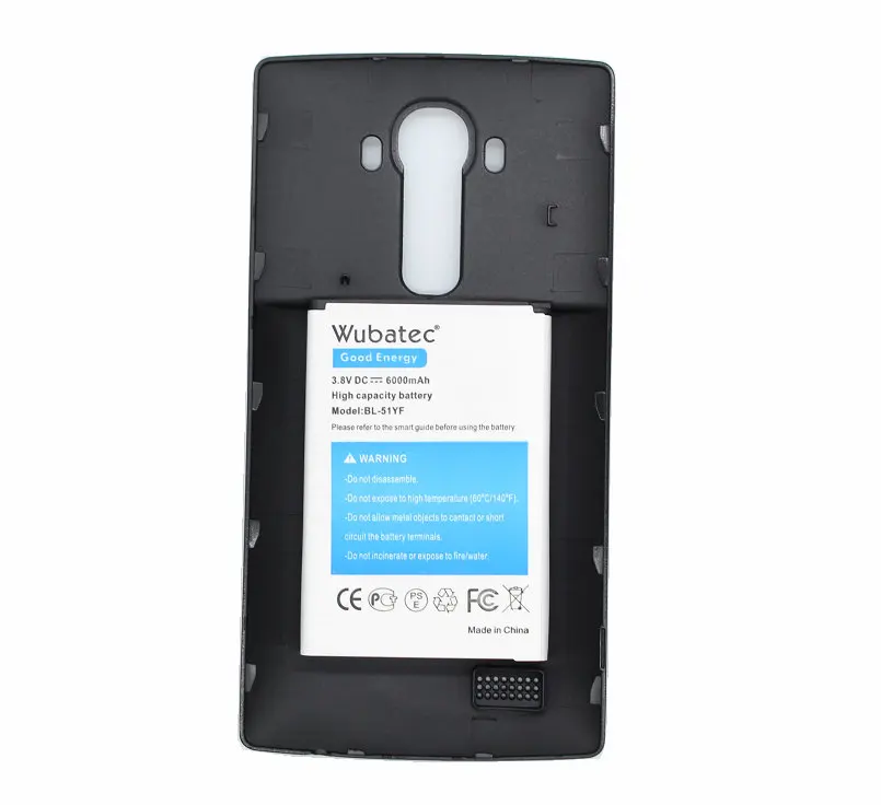Wubatec 1x6000mAh G4 BL 51YF Расширенная батарея + задняя крышка для LG H818 VS999 VS986 US991 F500 F500S F500K