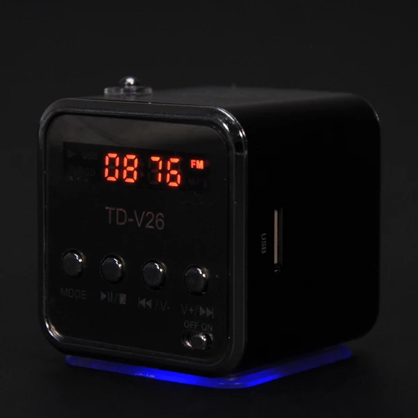 Портативная компактная USB Колонка kebiduPortable TD V26 из алюминиевого сплава звуковая