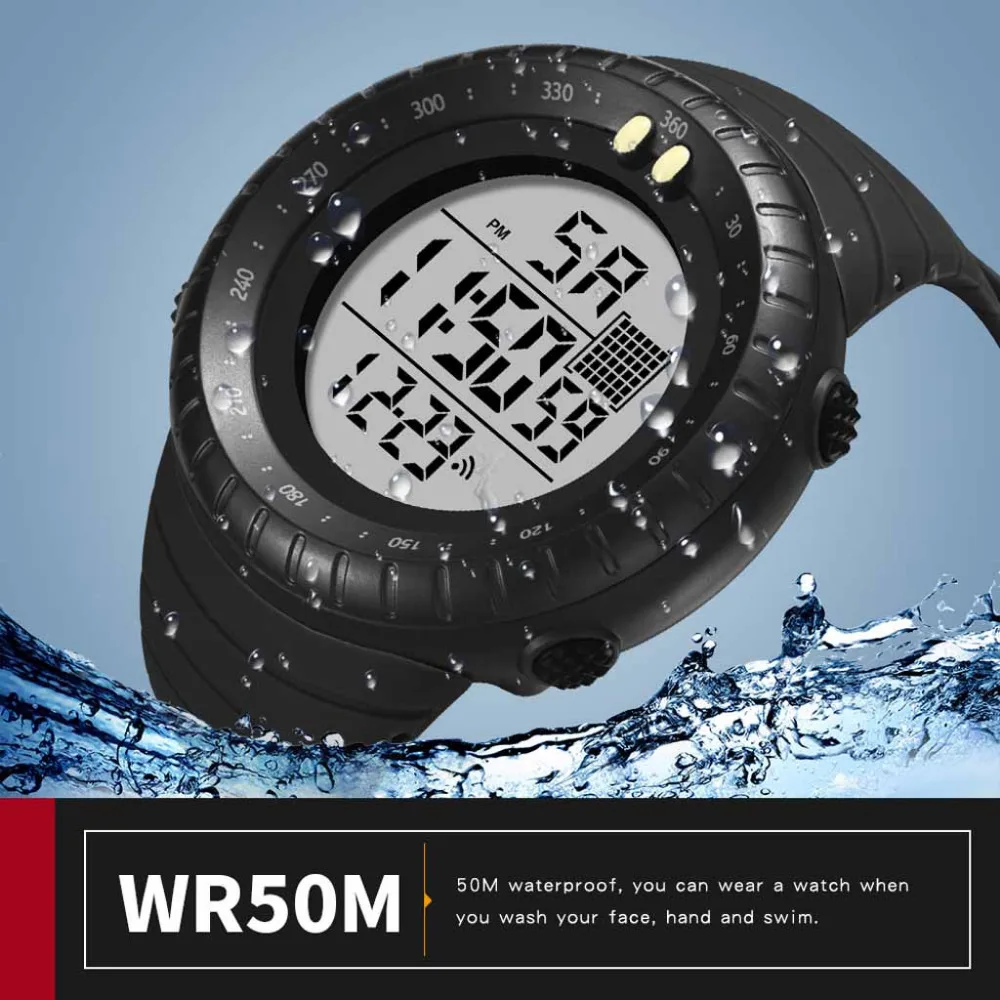 

PANARS NEW Man Sport Electronic Watch High Quality Men Digital Military Army Sport LED Waterproof Wrist Watch fitness clock G50