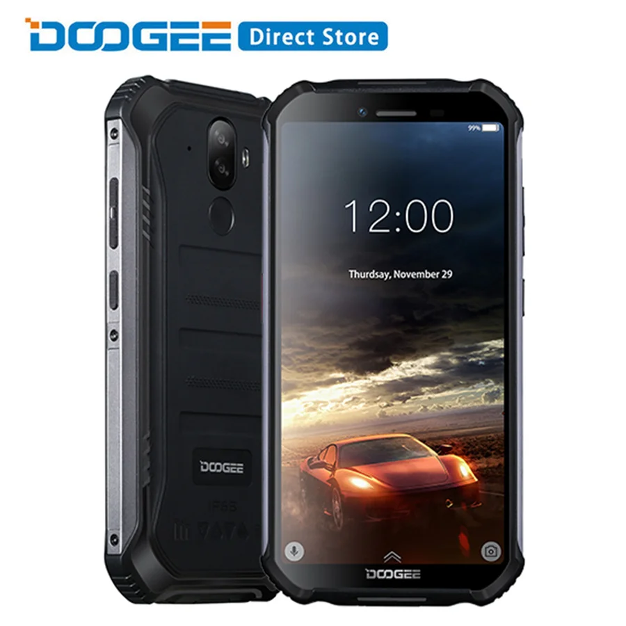 DOOGEE S40 4G сетевой Мобильный телефон 5,5 дюймов дисплей 4650 мАч MT6739 четырехъядерный 3 ГБ ОЗУ 32 Гб ПЗУ Android 9,0 IP68/IP69K