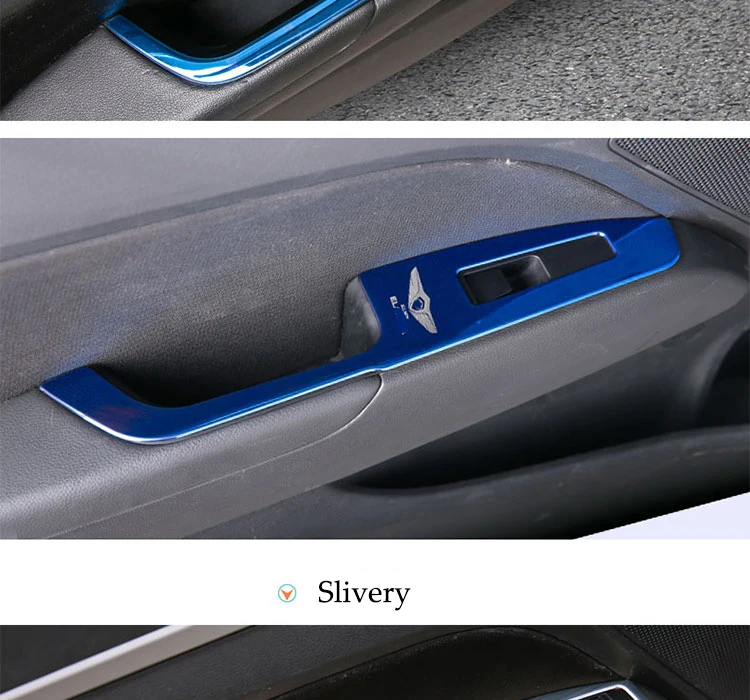 Для hyundai Elantra Avante AD автомобильный подлокотник для межкомнатной двери, стеклоподъемник, кнопка включения, накладка, LHD, автомобильный стиль
