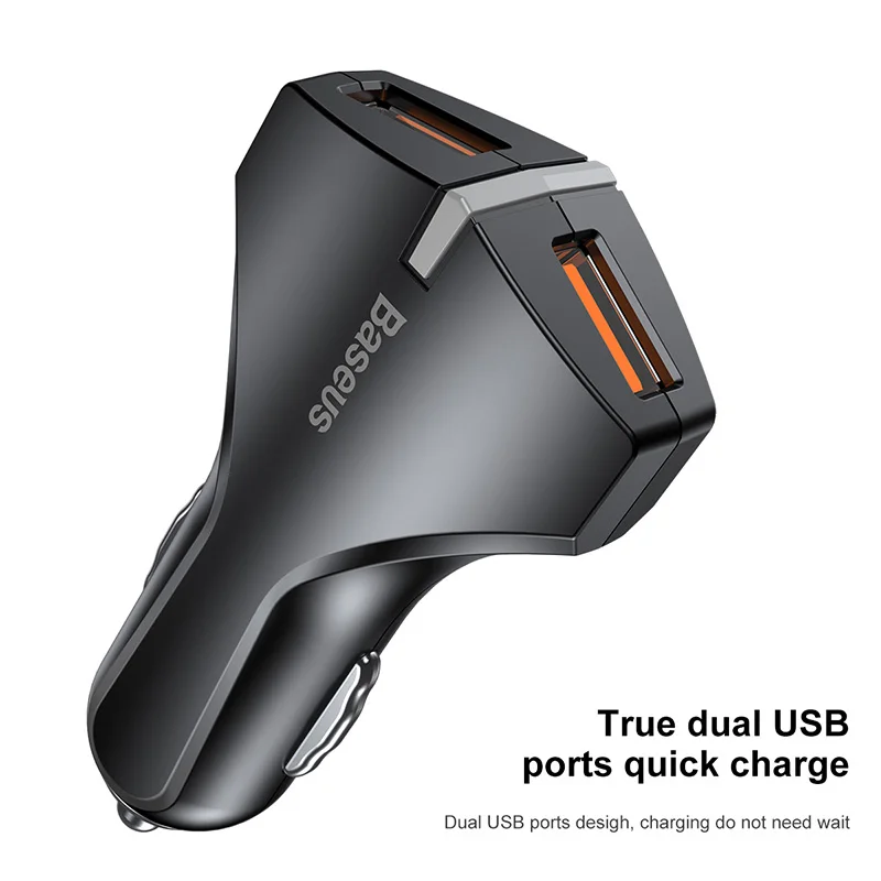 Baseus Quick Charge 3 0 Автомобильное зарядное устройство 5V3A QC3.0 турбо быстрая зарядка