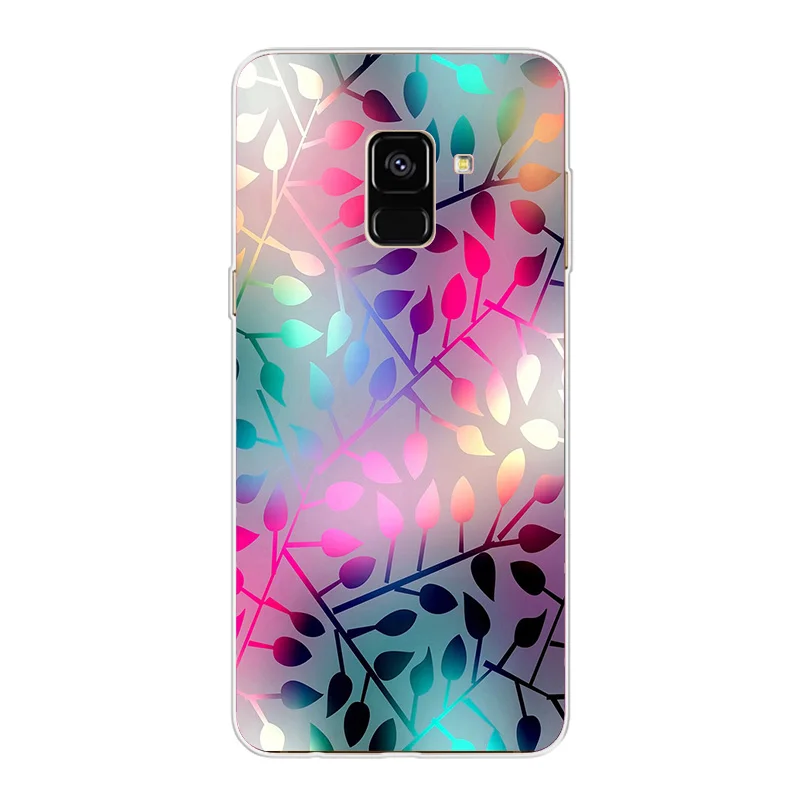 ciciber Cover For Samsung Galaxy A8 A7 A5 A6 A9 A3 2018 2017 2016 A6S Plus Star Phone Cases Soft TPU Color Background Pattern |