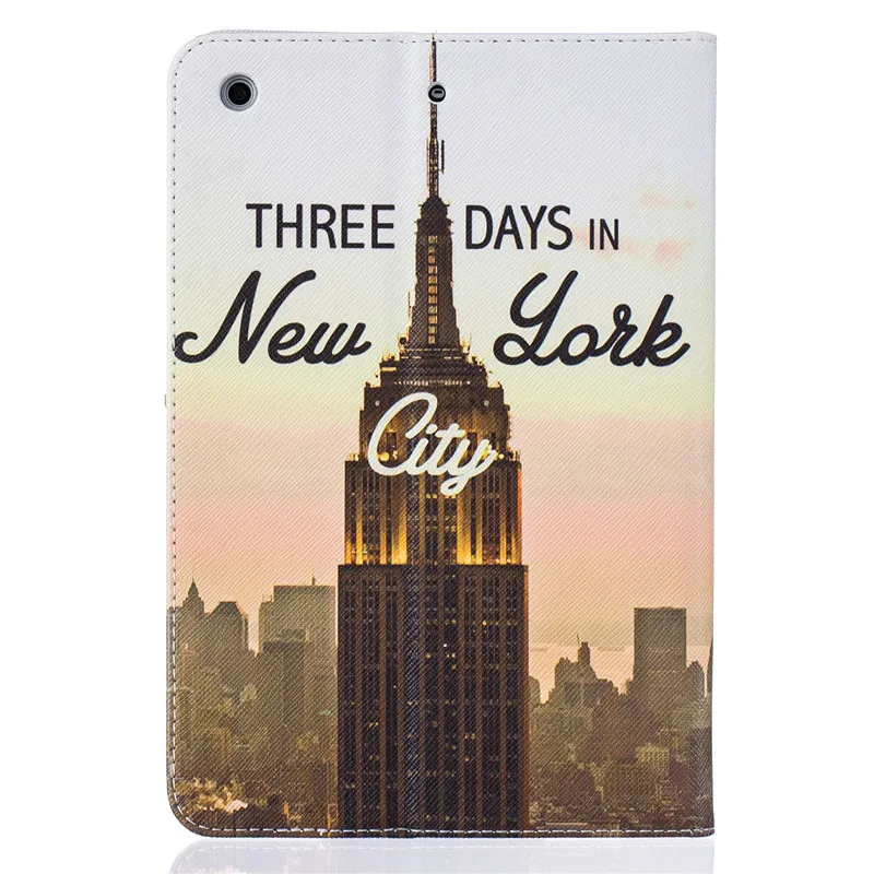 Чехол с изображением башни силиконовый кожаный чехол для Apple Ipad mini 1 2 3 откидная