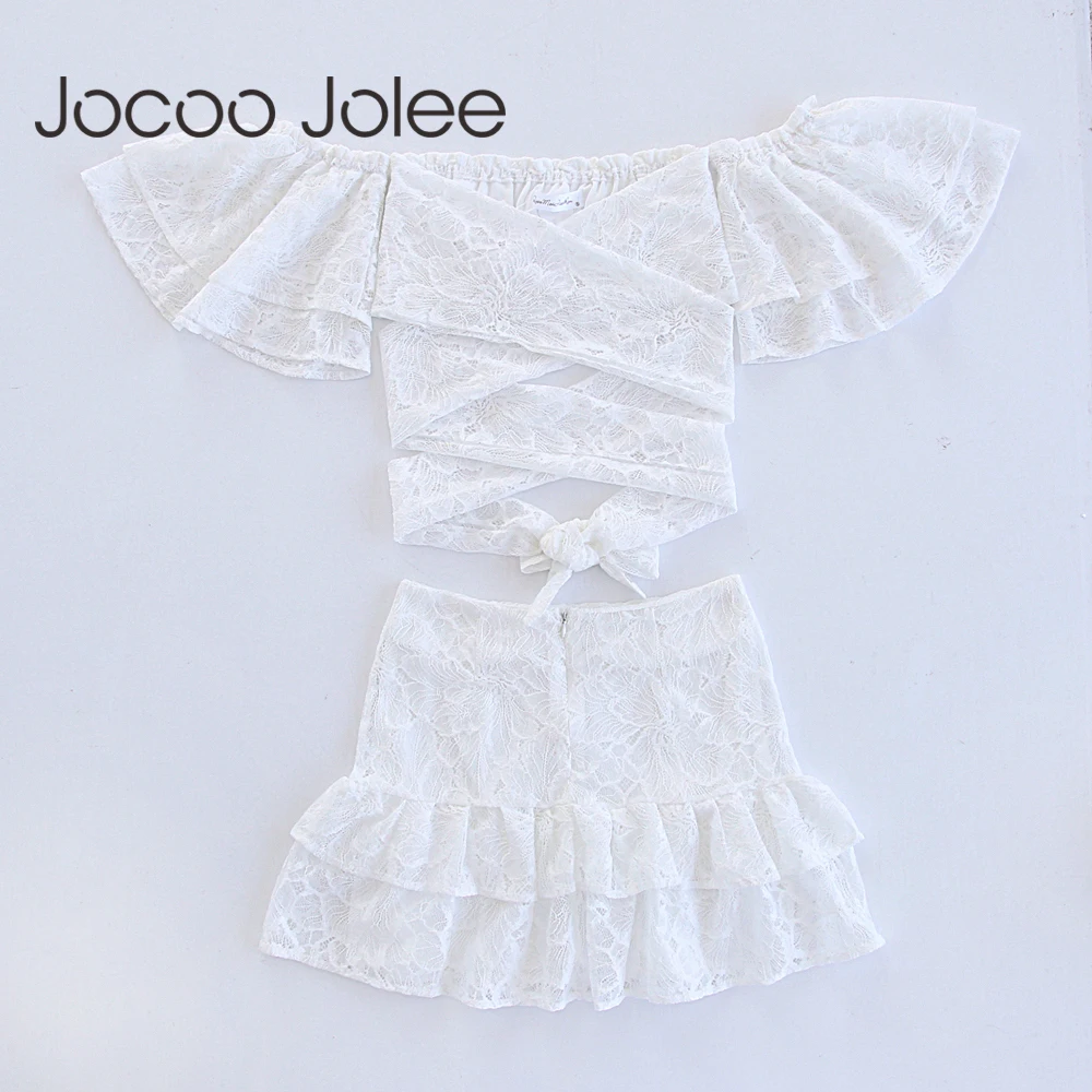 Сексуальные кружевные женские костюмы Jocoo Jolee с вырезом лодочкой Топы 2018 Sumner