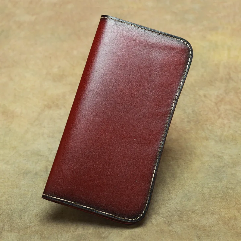 Nesitu милые бумажники из натуральной кожи длинные коричневые черные кофейные