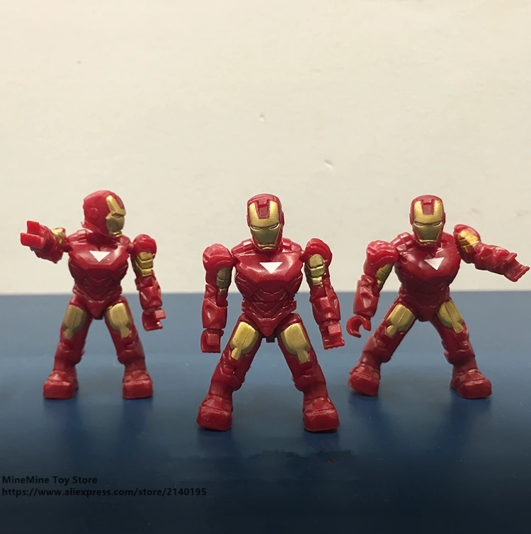 DISNEY Marvel Мстители Железный человек 5 см фигурка осанки коллекция украшений аниме