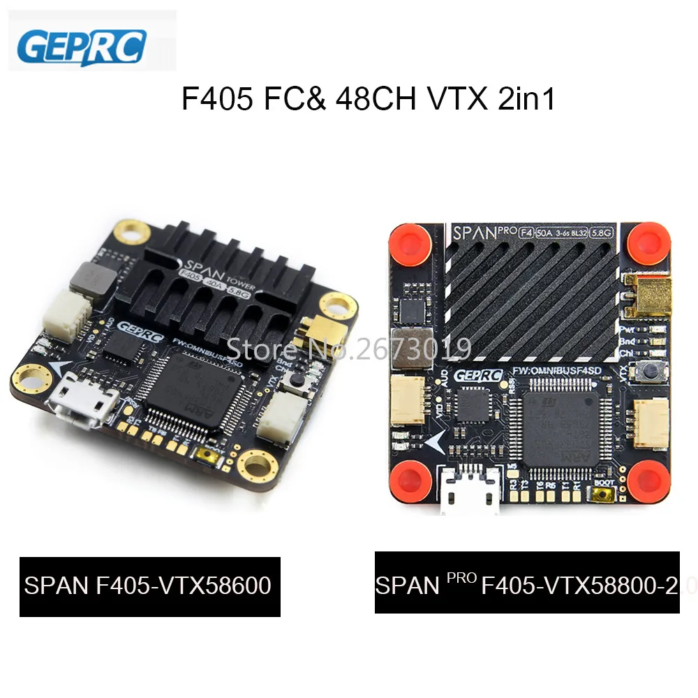 GEPRC SPAN F405 Контроллер полета 48CH VTX AIO плата FC 30,5*30,5 мм OMNIBUSF4SD пожарная для FPV гоночного дрона