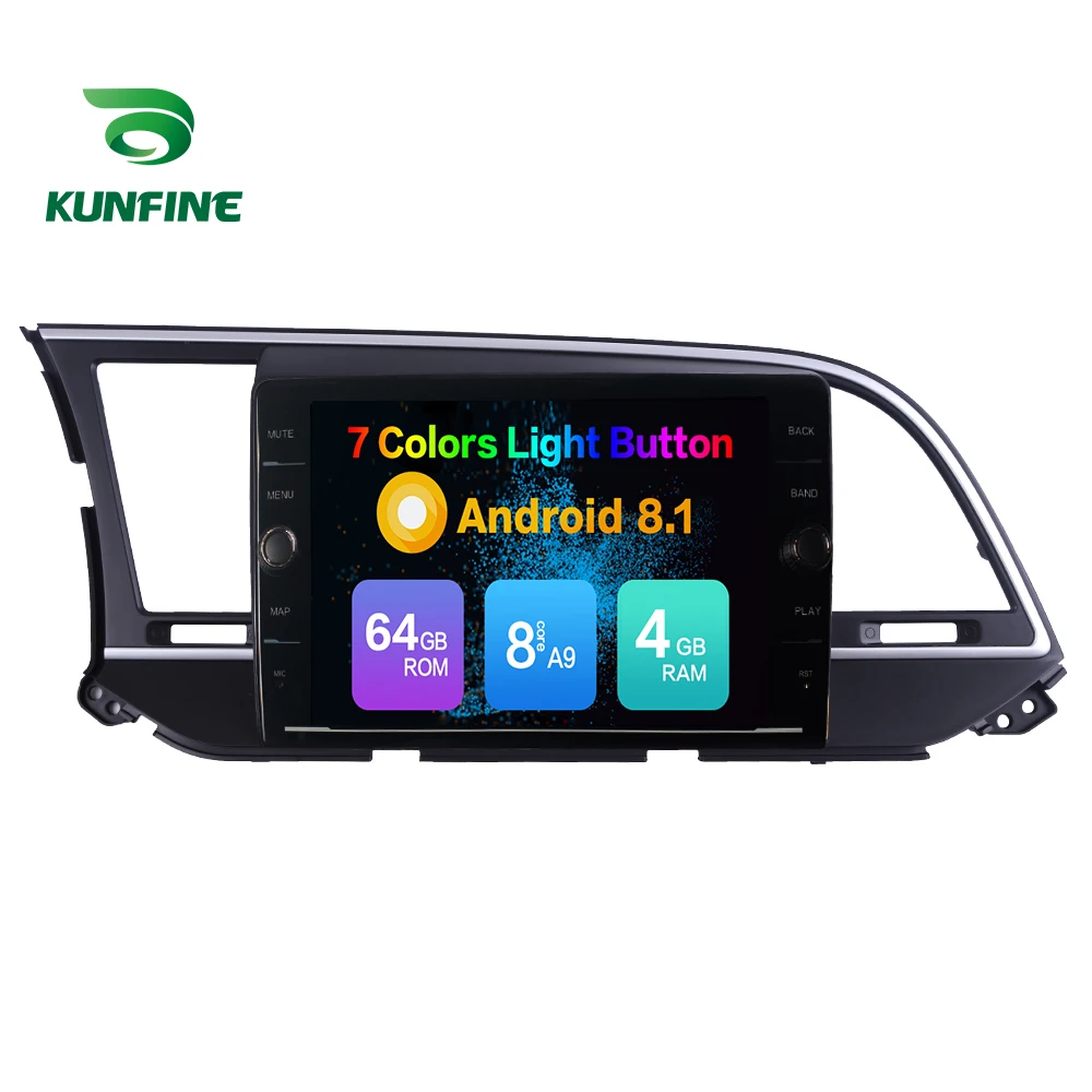 Восьмиядерный 4 Гб ОЗУ 64 ПЗУ Android 8 1 автомобильный DVD GPS плеер Deckless стерео для Hyundai