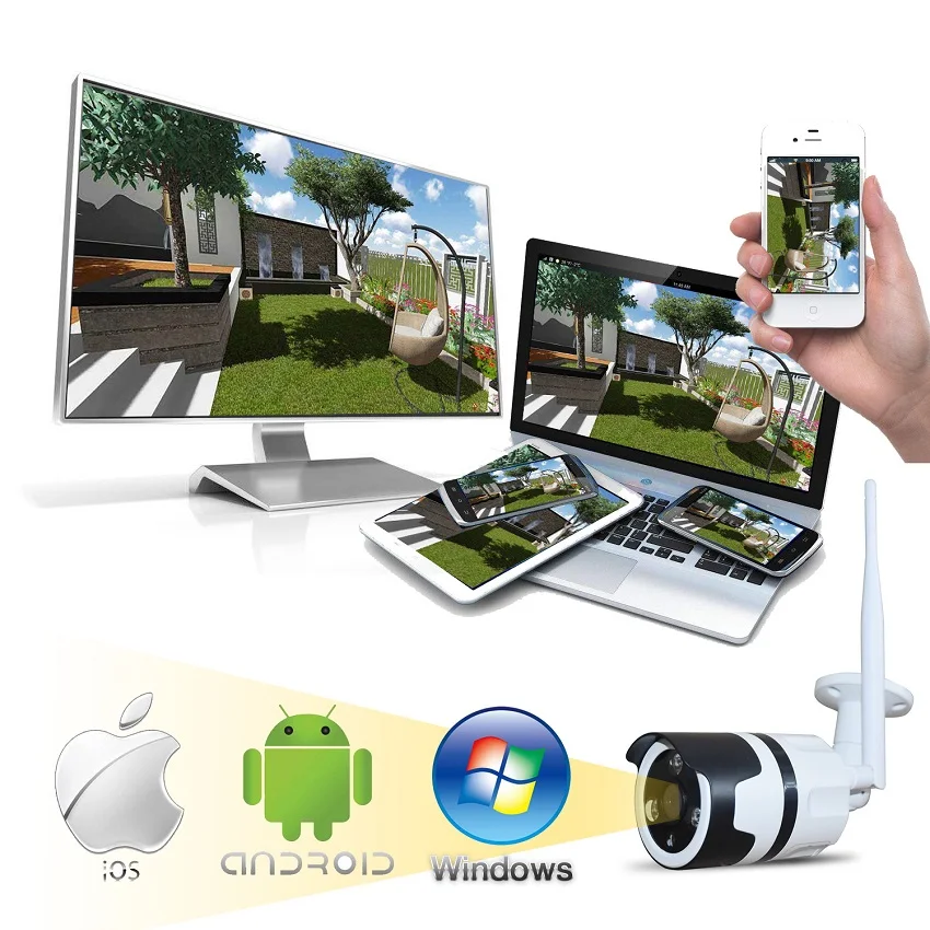 Zjuxin наружная камера WIFI Беспроводная ip-камера использование HD 3 6 мм объектив для