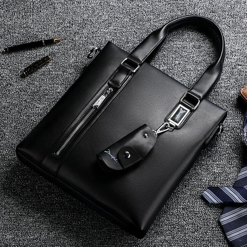DEELFEL модные для мужчин Tote повседневное портфели натуральной кожи сумка Высокое