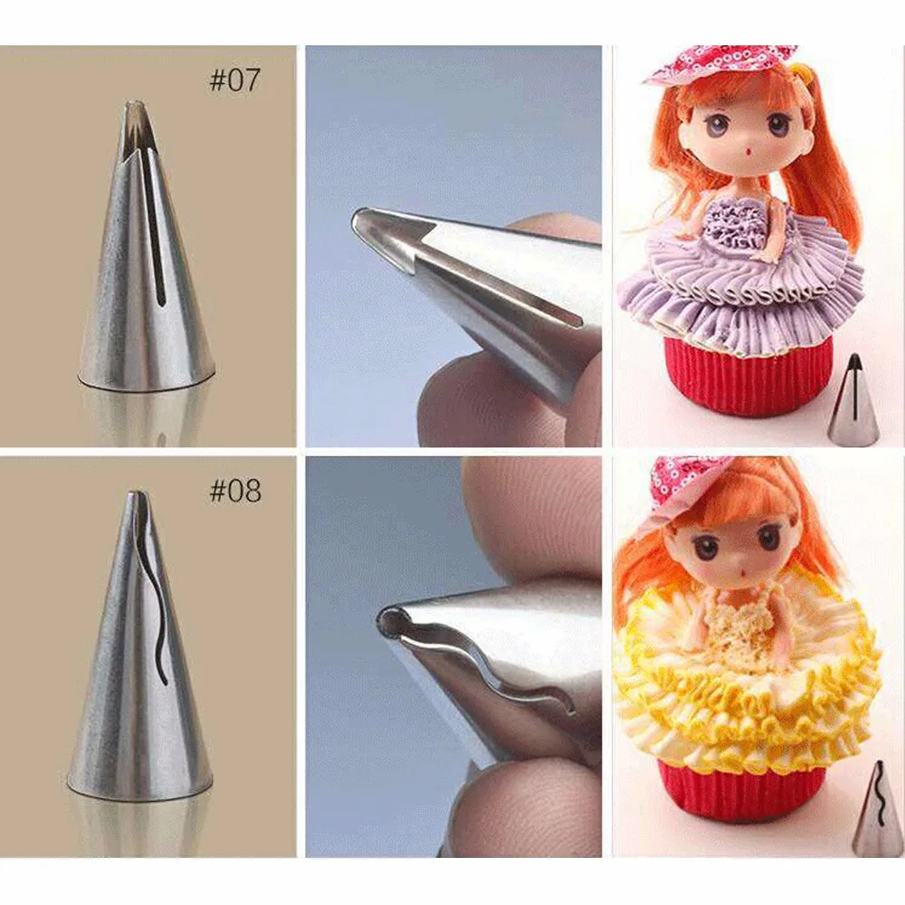 7 шт из нержавеющей стали русские насадки Свадебные украшения Глазурь