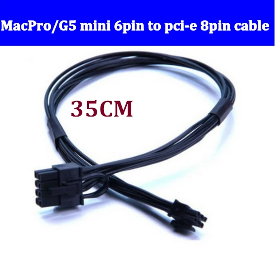 Кабель питания для видеокарты MacPro / G5 mini MACPRO 6pin к pci-e 8pin, кабель питания для GTX260, GTX470, GTX480, HD5770, 50 шт.