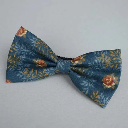 Винтажный галстук бабочка синего павлина цветочный мужской Женский Галстук для