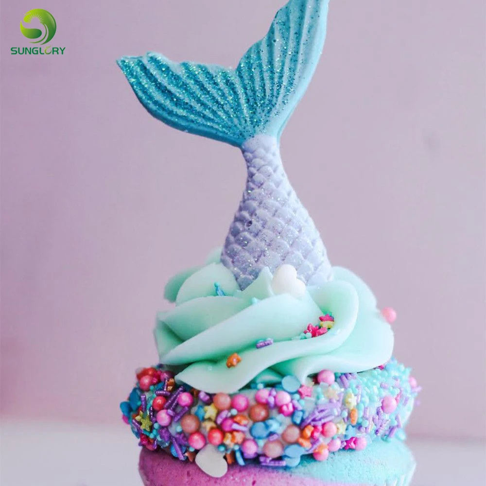Силиконовая 3D форма в виде хвоста русалки украшение для торта формы помадки и