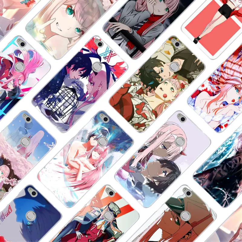 MLLSE Anime Darling in the FranXX Hard Case Cover for Huawei NOVA 3 3i 4 Honor V20 8X 8A 7A Pro 7X 7C 7S 8 9 10 Lite Play Cover