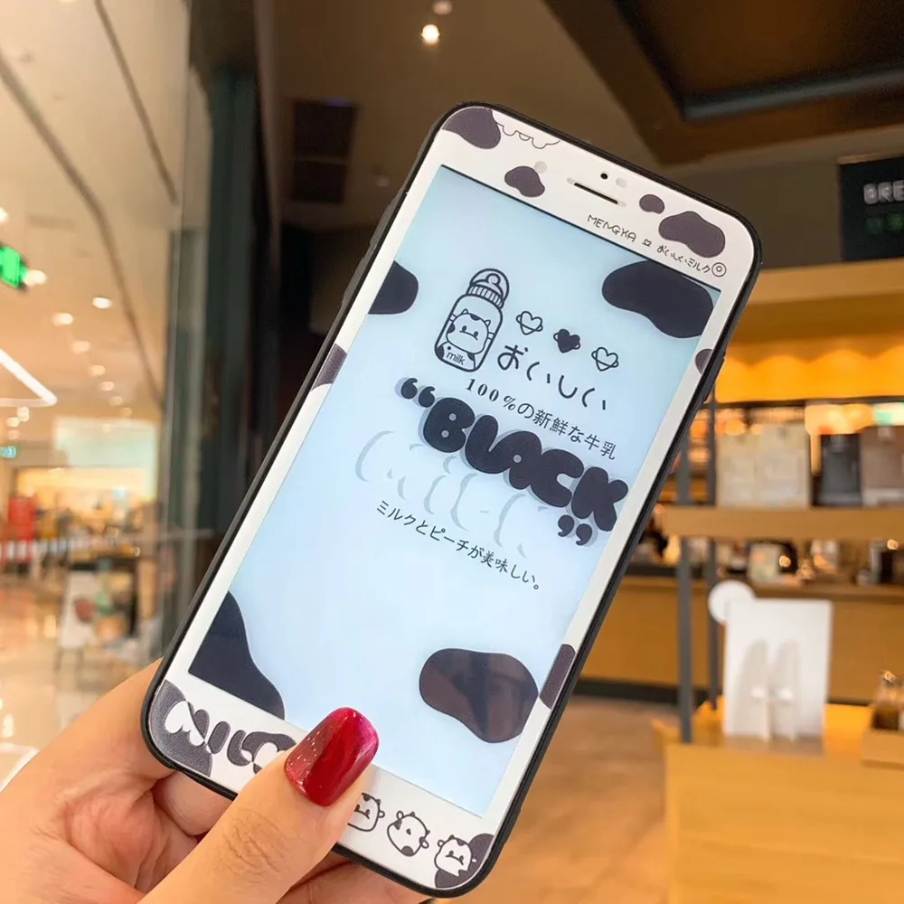 KISSCASE молочная бутылка черный боковой Чехол Для Телефона iphone 7 X XR XS MAX милые Чехлы