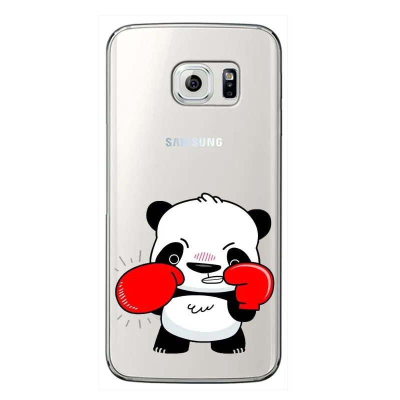 Мягкий чехол из ТПУ с милыми мультяшными животными пандами для Samsung Galaxy A3 2016 J3 A5 A7