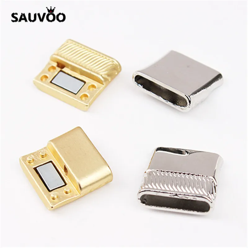 Прочные магнитные застежки SAUVOO 10 шт./лот цвета родий/золото 3x16 подходят для