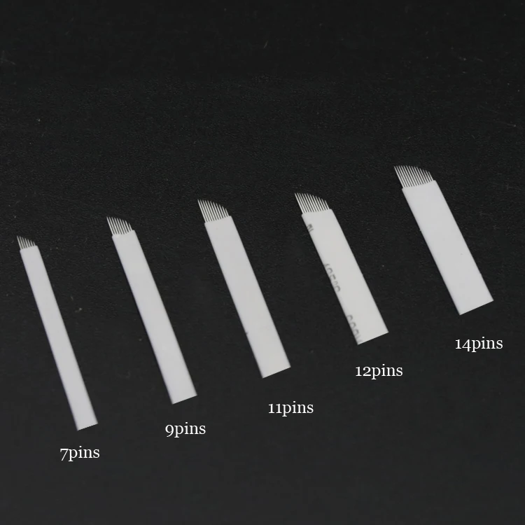 50 шт. иглы для микроблейдинга 11 штырьков|microblading needles pins|microblading needlesneedle microblading |