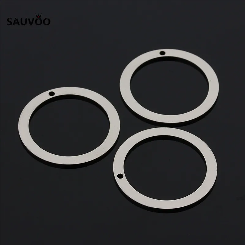 Большие круглые колечки и разрезные кольца из нержавеющей стали 10 шт. брелоки 29