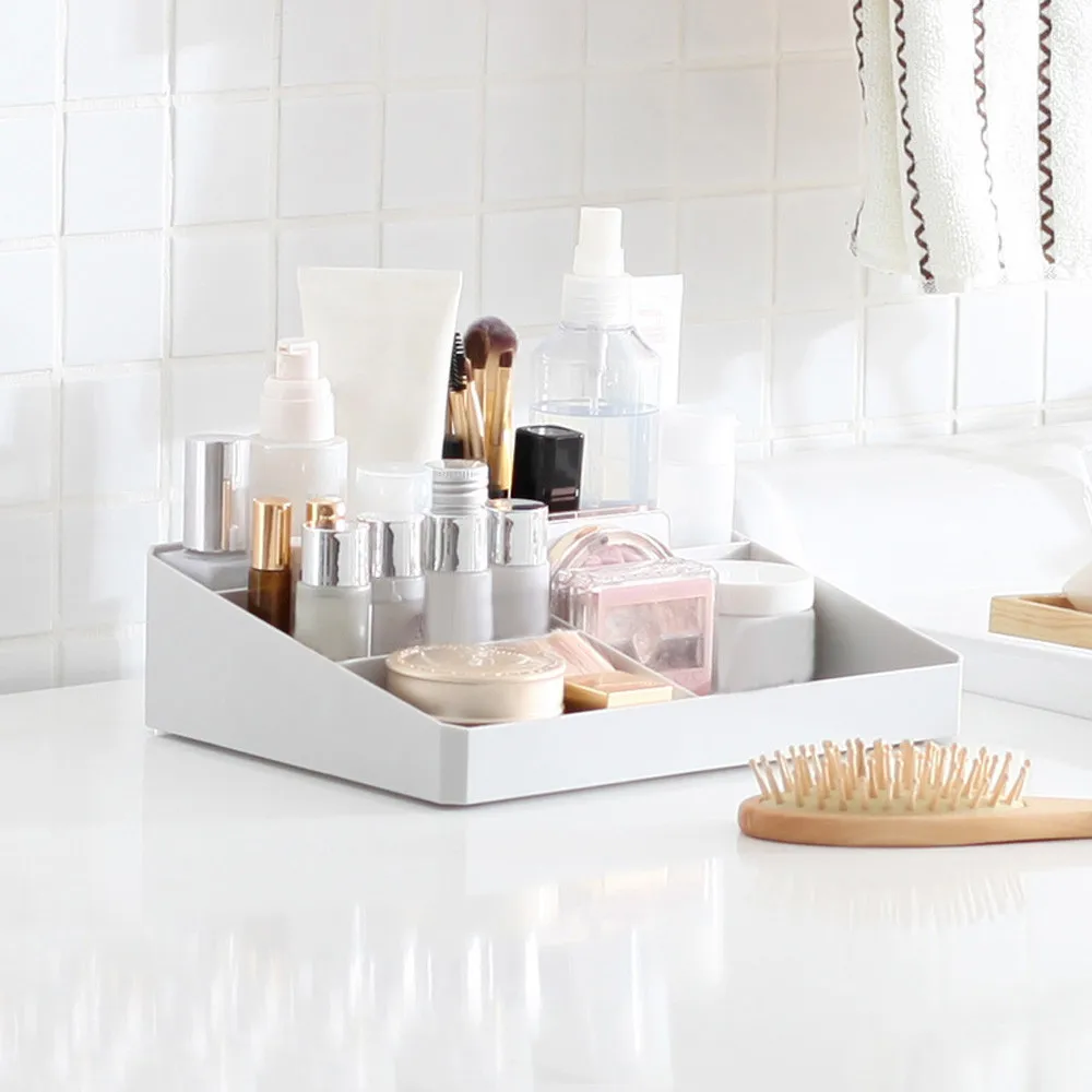 Акриловый Органайзер для макияжа розовый чемоданчик косметики ящик хранения с