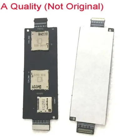 Copy AAA Quality 10 шт./партия, sim-разъем плата считыватель карт Слот держатель для Asus ZenFone 2 Zenfone2 ZE551ML ZE550ML гибкий кабель - Цвет: Copy AAA Quality