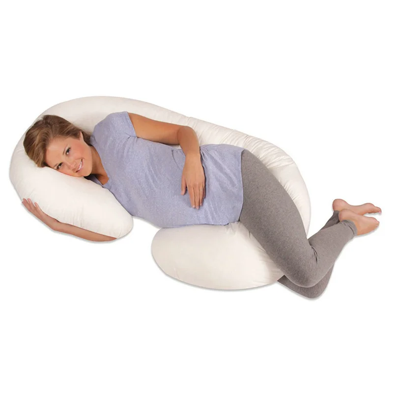 Фото Удобная u образная подушка из хлопка для беременных женщин удобная сна всего
