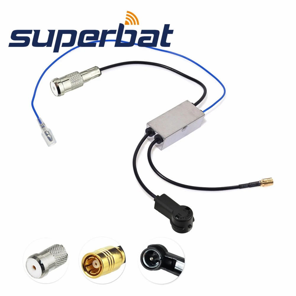 

Superbat FM/AM to DAB/DAB+/FM/AM Car Radio Aerial ISO Connector Converter/Splitter/Amplifier