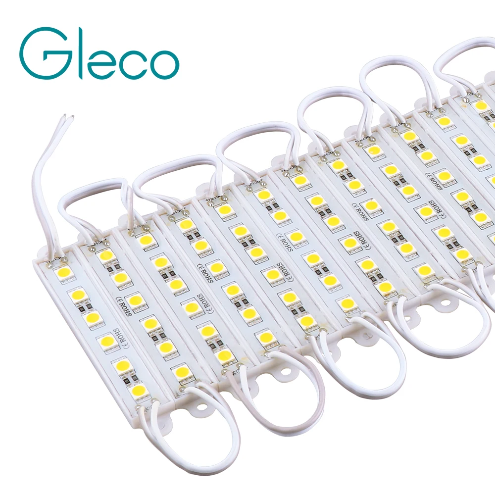 LED Module 5050 6 12V waterproof advertisement design led modules super bright White/Warm white/Red/Green/Blue 20PCS/Lot | Освещение
