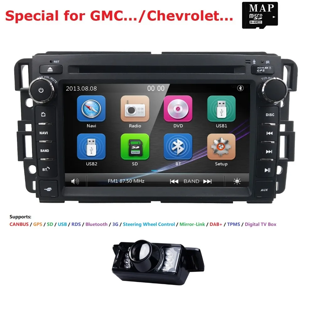 Авто Radio2 автомобильный dvd плейер din для GMC Yukon Denali Acadia Savana Сьерра Chevrolet Express траверс