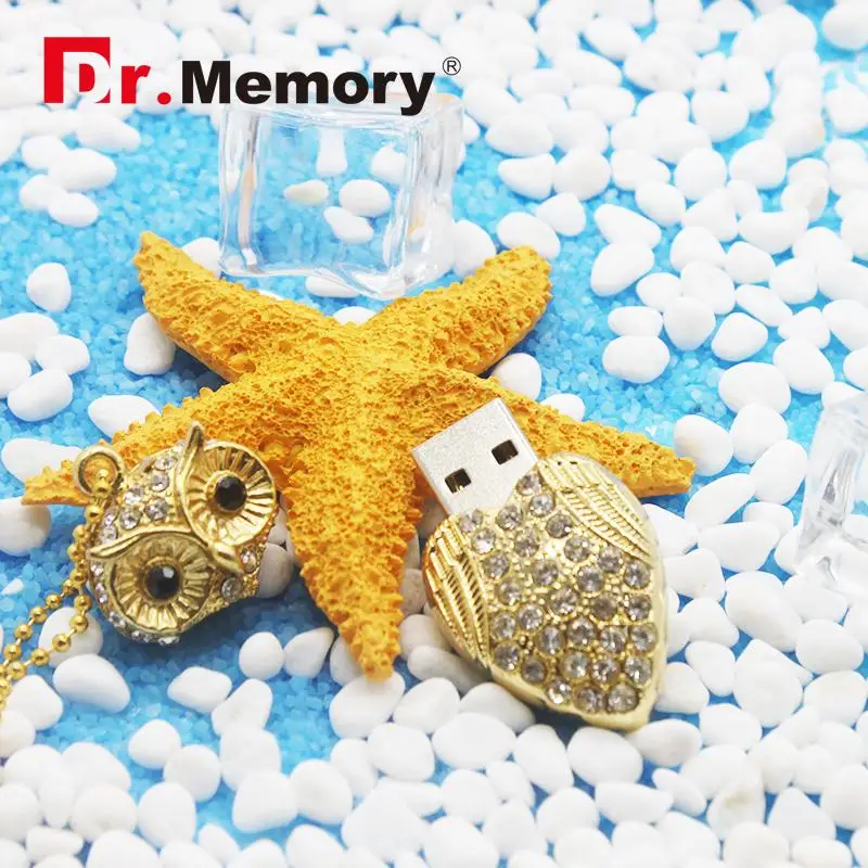 Металлический флеш-накопитель в виде совы USB-накопитель 32 ГБ милый металлический