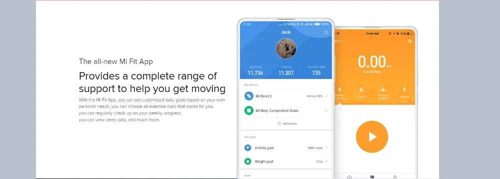 Xiaomi mi Band 3 mi band 3 умный браслет с черным оранжевым синим сенсорным экраном фитнес-трекер для измерения сердечного ритма водонепроницаемый