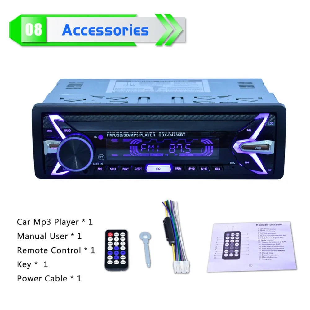 Bluetooth Car Auto Radio Stereo MP3 AUX-IN FM Multimedia Player with Remote Controller | Автомобили и мотоциклы