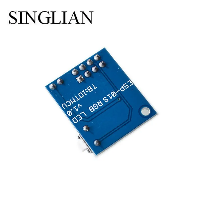 Новый 1 шт. ESP8266 ESP 01 RGB светодиодный модуль контроллера для Arduino IDE WS2812 световое