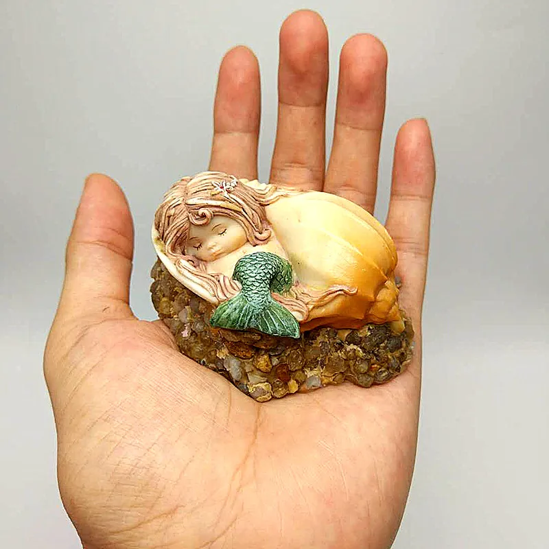 3D Силиконовая Русалка для раковины diy сахарный шоколад желе форма еды