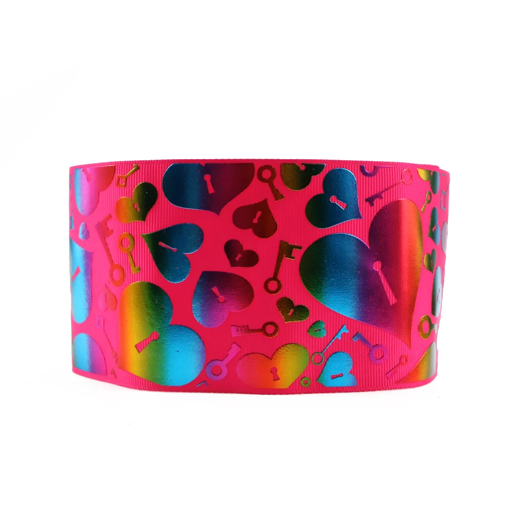 1065049002 David accessories 3 мм "75 мм Радуга полиэстер grosgrain клейкие ленты 10yds, DIY материалы ручной работы, упаковка для свадебного подарка, 10Yc3936 - Цвет: 1065049002