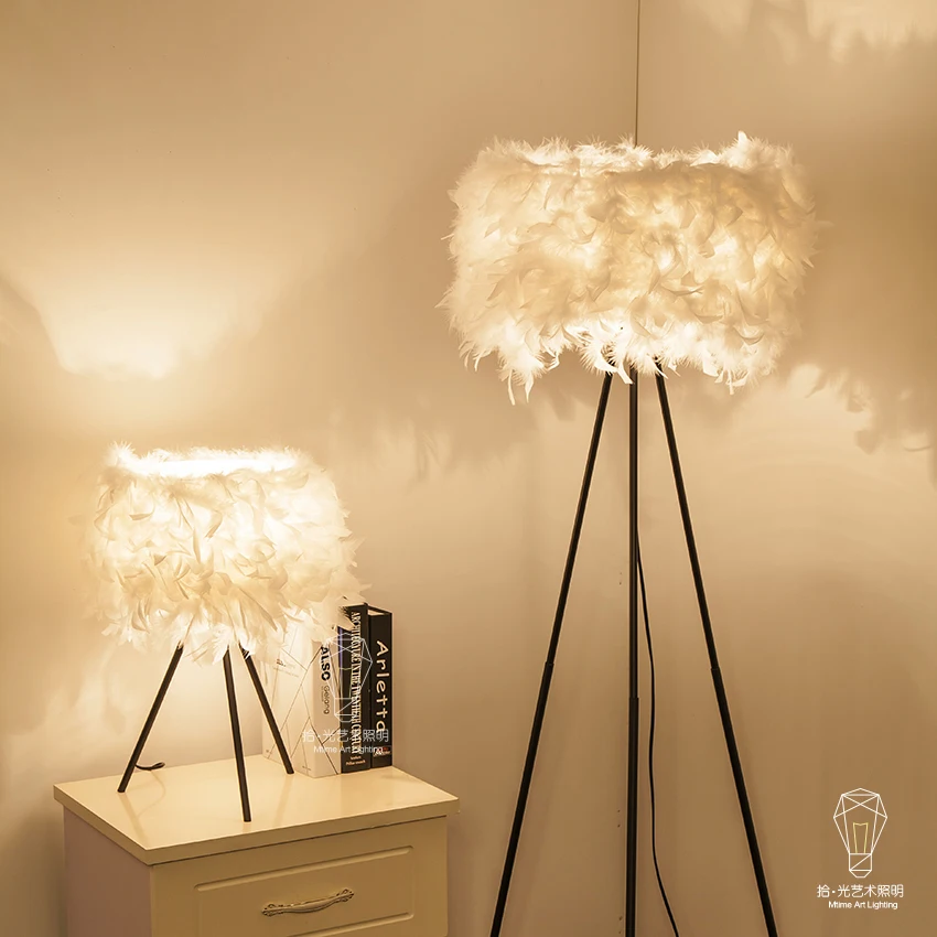 

feathers Table Lamps A1 The NEW fashion design wedding room warm living room lamp room bedroom bedside lamp ZL355