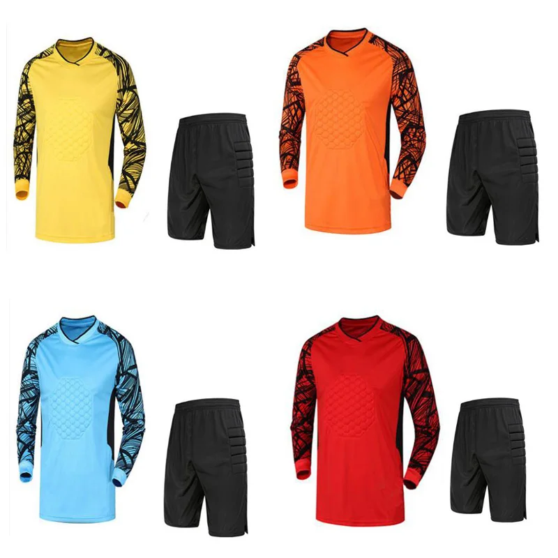 2019 комплект футбольных Джерси вратаря мужские футбольные комплекты взрослые