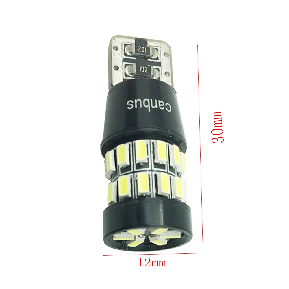YSY 50 шт. W5W T10 светодиодный Canbus лампочка 3014 30 SMD 194 168 автомобильный габаритный