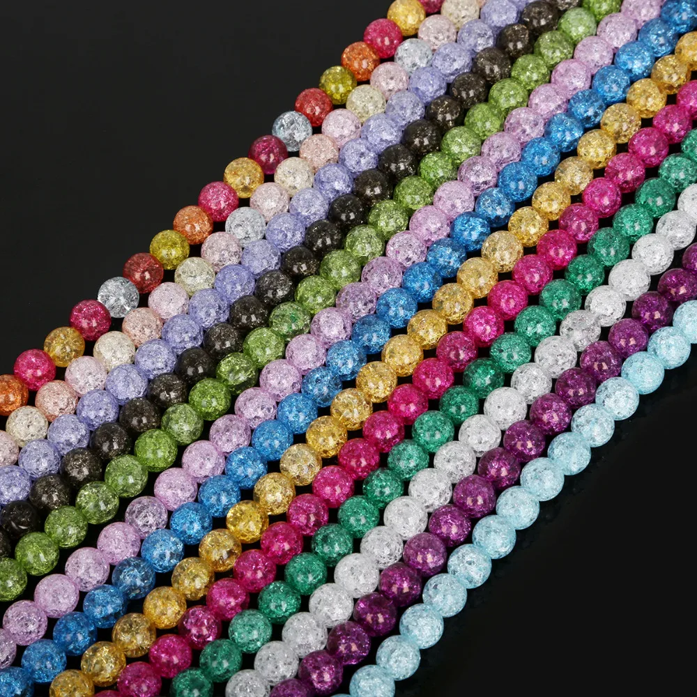 Лидер продаж 6/8/10 мм разноцветные Свободные круглые хрустальные