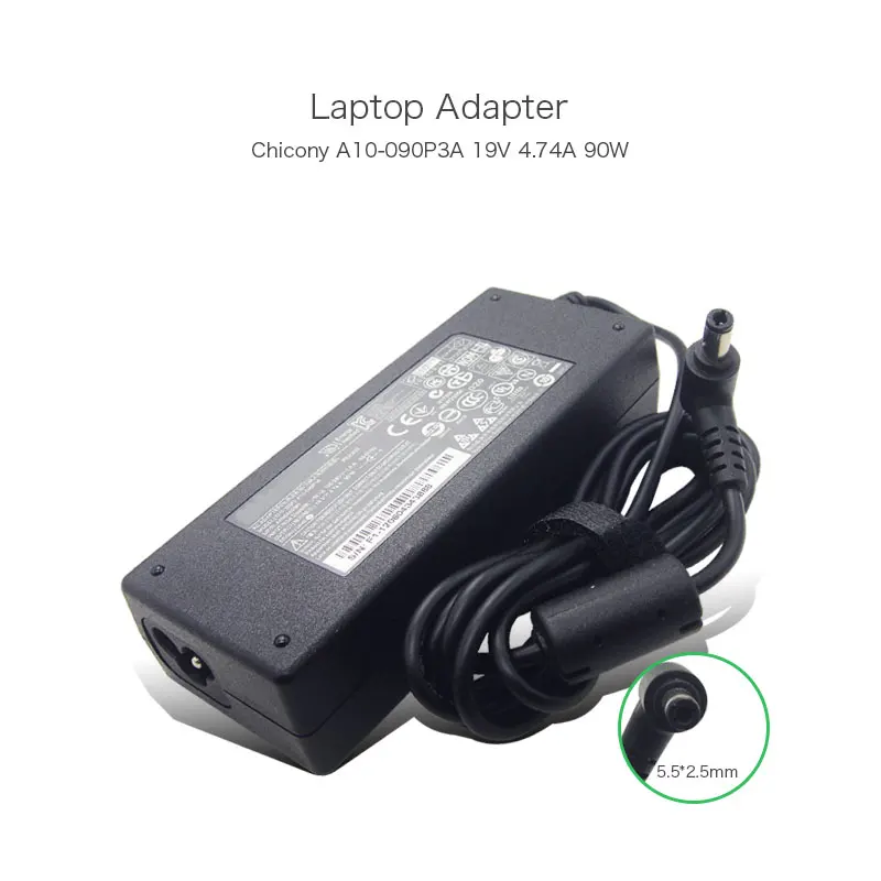 

19V 4.74A 90W A10-090P3A Chicony Portable Laptop Chargers For Acer Aspire 5600 Aspire 5610 Aspire 5620 Adapter