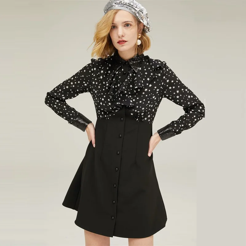 2019 высококачественное подиумное Платье женское элегантное мини платье с