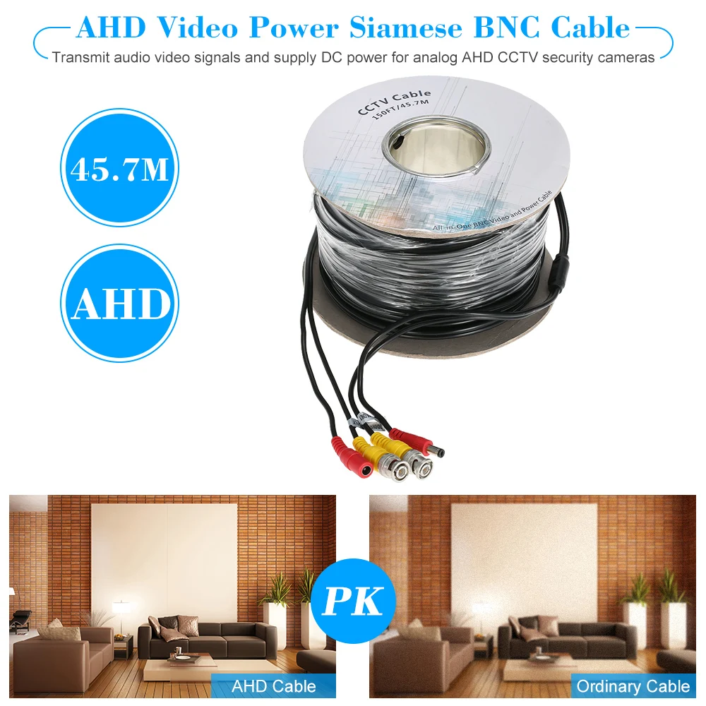 Кабель BNC для видеонаблюдения 45 7 футов м|cable for|cable for cctv cameracable |