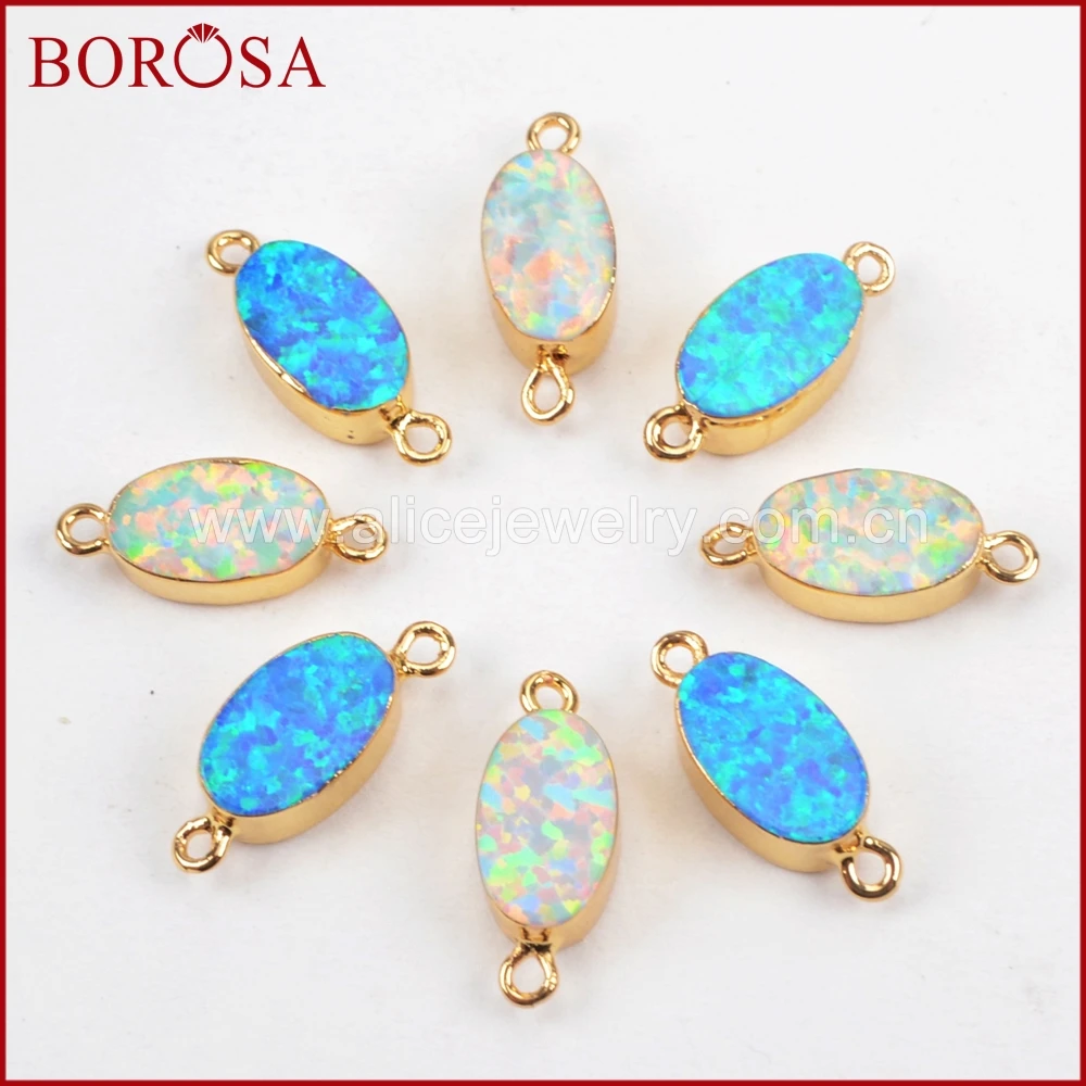 BOROSA 10 шт. Новое поступление овальные золотые белые и синие японские драгоценные