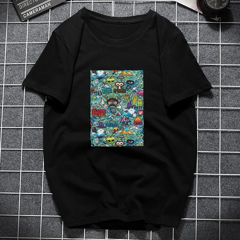 Уличная модная футболка женская 2019 Harajuku эстетика хлопок короткий рукав Футболка