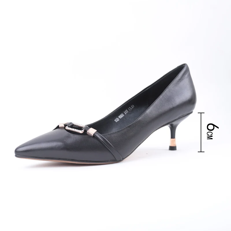 SHUANGFENG women pumps 2018 Summer Women's Shoes Sexy Pointed toe High Heels Sandals Metal decoration Genuine Leather Women Shoe | Обувь
